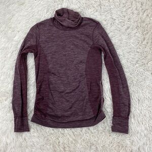 Lululemon Woolly Wonder Turtleneck Dark Adobe / White